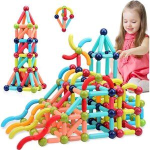 Magnetic Building Sticks Blocks kids Toys